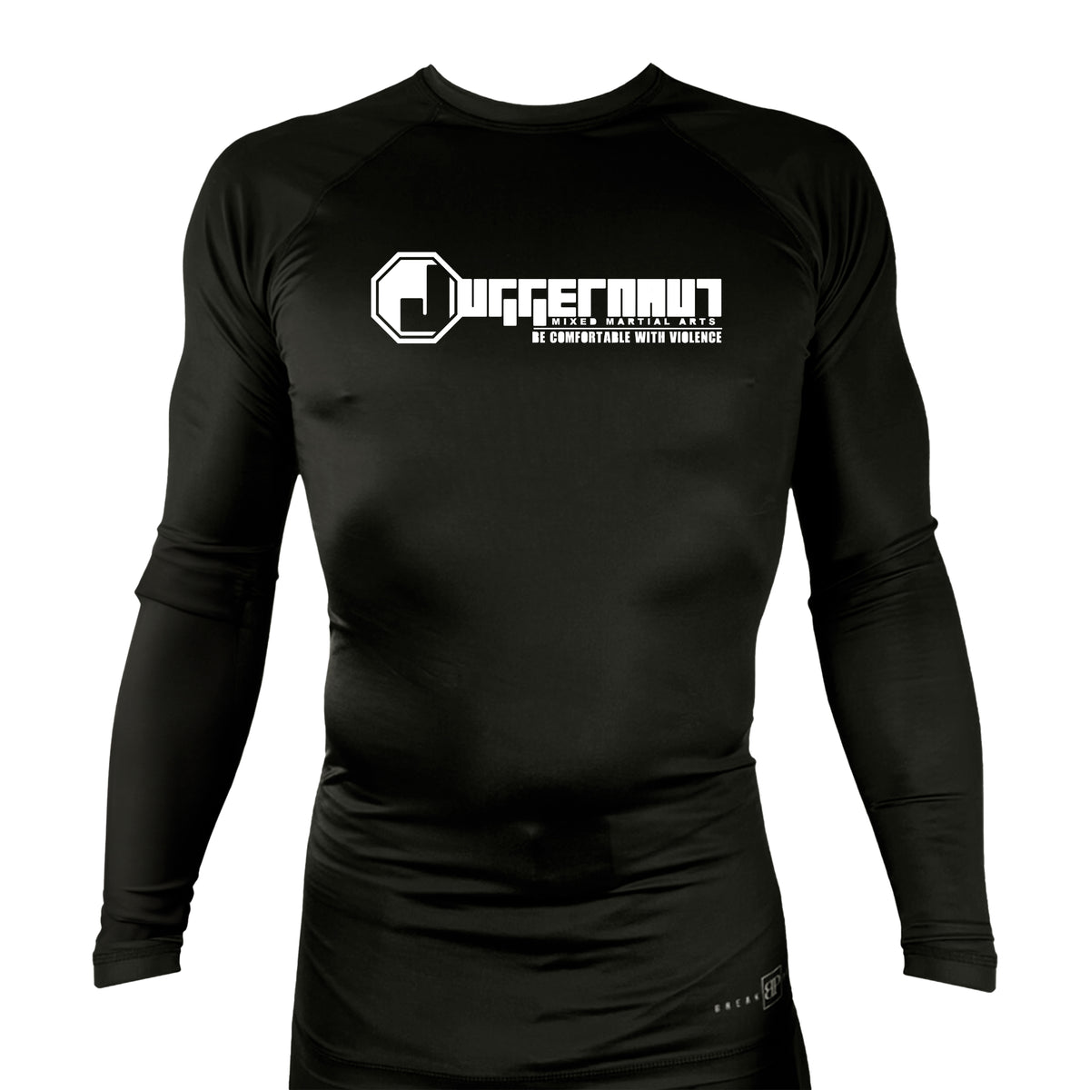 Juggernaut MMA All Black Rash Guards Long Sleeves #8071 D