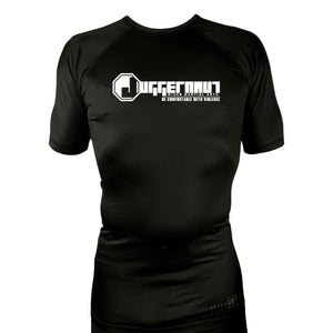 Juggernaut MMA All Black Rash Guards Short Sleeves #8071 D