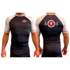 River City Kung Fu All Black Ranked Short Sleeve Rash Guards #8072 A