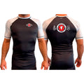 River City Kung Fu All Black Ranked Short Sleeve Rash Guards #8072 A