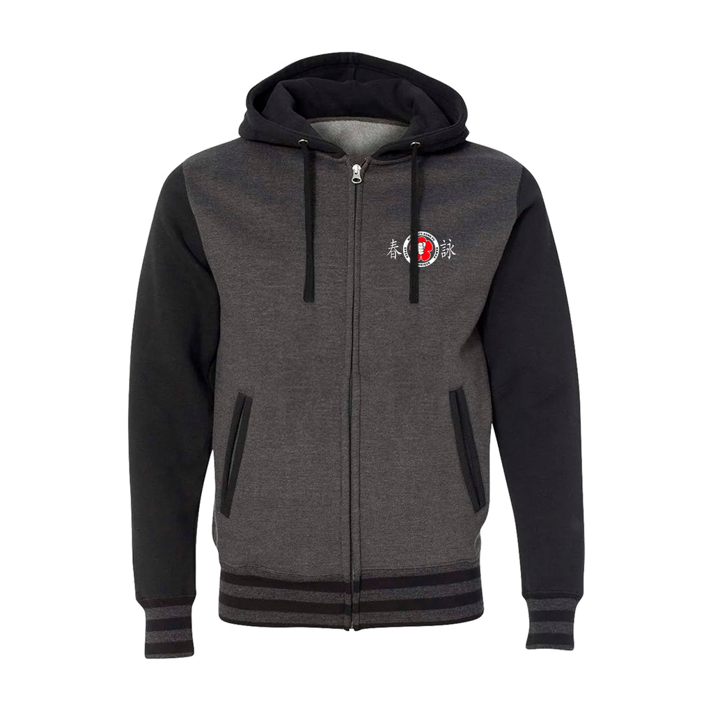 River City Kung Fu Academy Varsity Zip-Up Hoodies #8072 A
