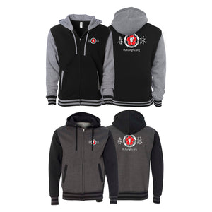 River City Kung Fu Academy Varsity Zip-Up Hoodies #8072 A