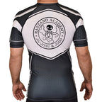 Razzano Academy LLC Academy Rash Guards Black/White #8073 A