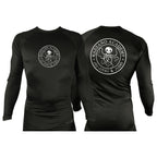 Razzano Academy LLC All Black Custom Rash Guards Long Sleeves #8073 A