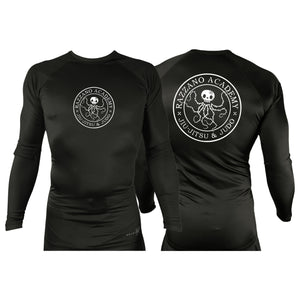 Razzano Academy LLC All Black Custom Rash Guards Long Sleeves #8073 A