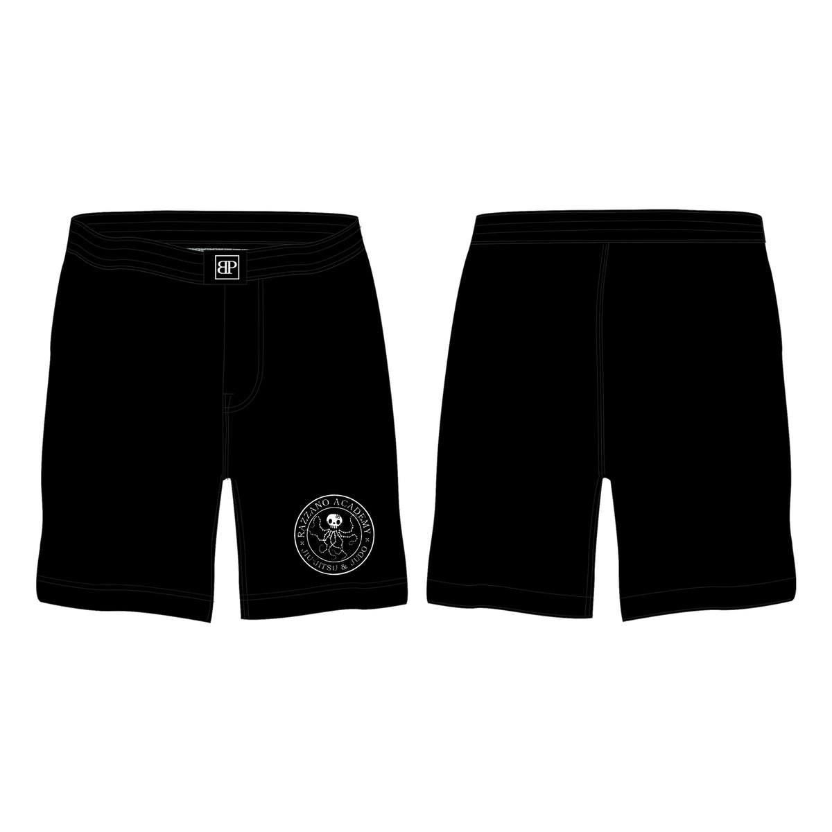 Razzano Academy LLC All Black Custom Shorts #8073 A