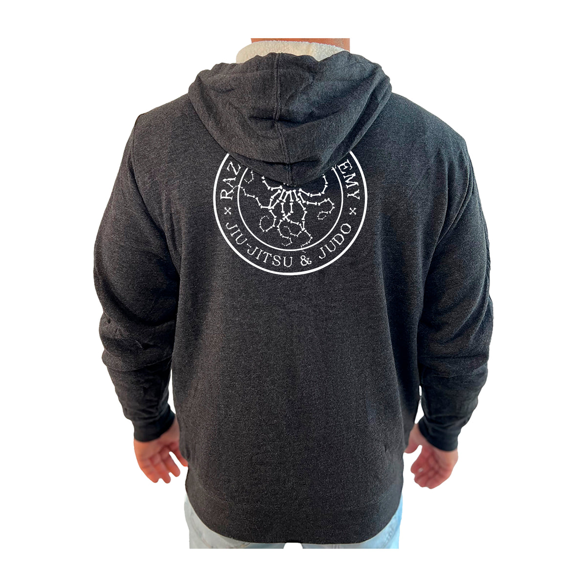 Razzano Academy LLC Academy Sherpa Lined Zip-Up Hoodie #8073 A