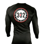 302 Jiu-Jitsu All Black Custom Rash Guards Long Sleeves #8074 A