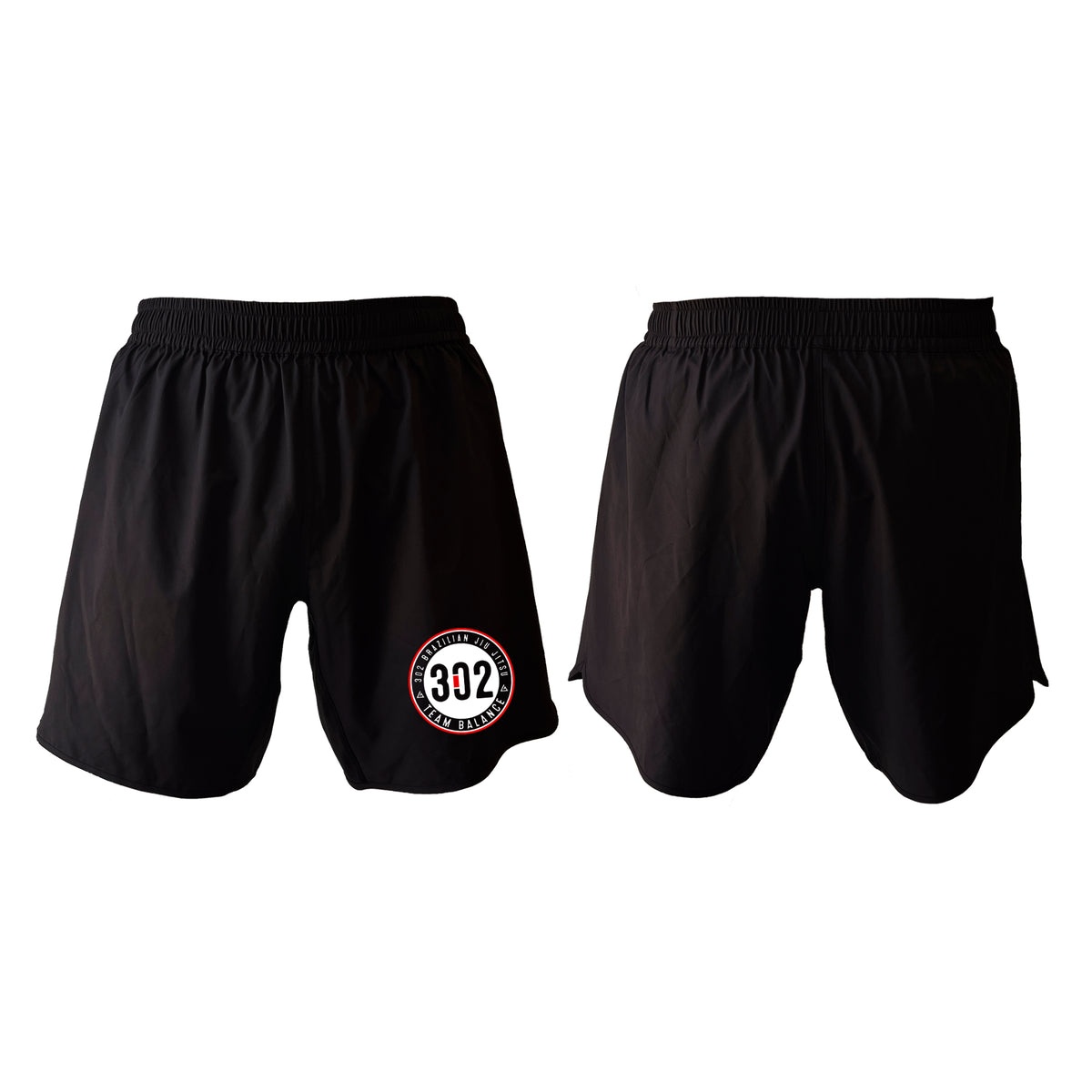 302 Jiu-Jitsu All Black Custom Shorts 2.0 #8074 A