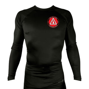 302 Jiu-Jitsu All Black Rash Guards Long Sleeves #8074 B (BALANCE)