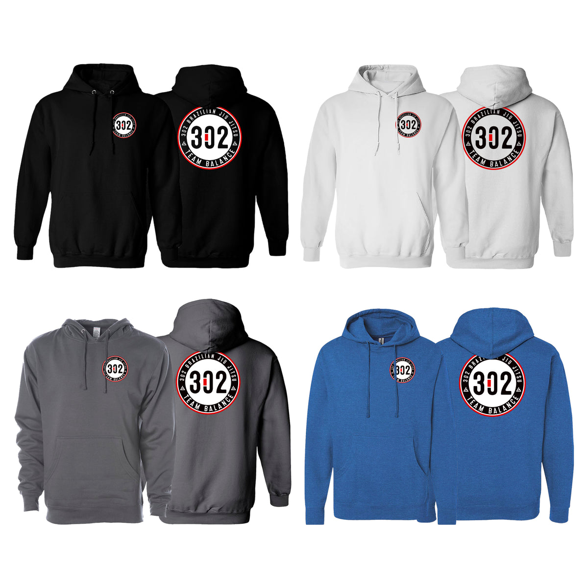 302 Jiu-Jitsu Academy Sweater Hoodie #8074 A