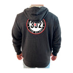 302 Jiu-Jitsu Academy Sherpa Lined Zip-Up Hoodie #8074 A