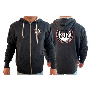 302 Jiu-Jitsu Academy Sherpa Lined Zip-Up Hoodie #8074 A