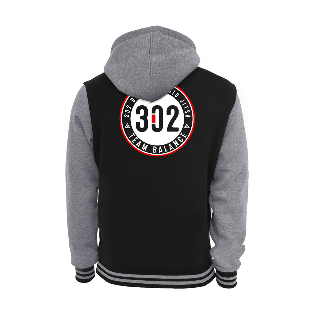 302 Jiu-Jitsu Academy Varsity Zip-Up Hoodies #8074 A