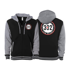 302 Jiu-Jitsu Academy Varsity Zip-Up Hoodies #8074 A