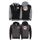 302 Jiu-Jitsu Academy Varsity Zip-Up Hoodies #8074 A