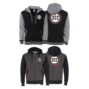 302 Jiu-Jitsu Academy Varsity Zip-Up Hoodies #8074 A