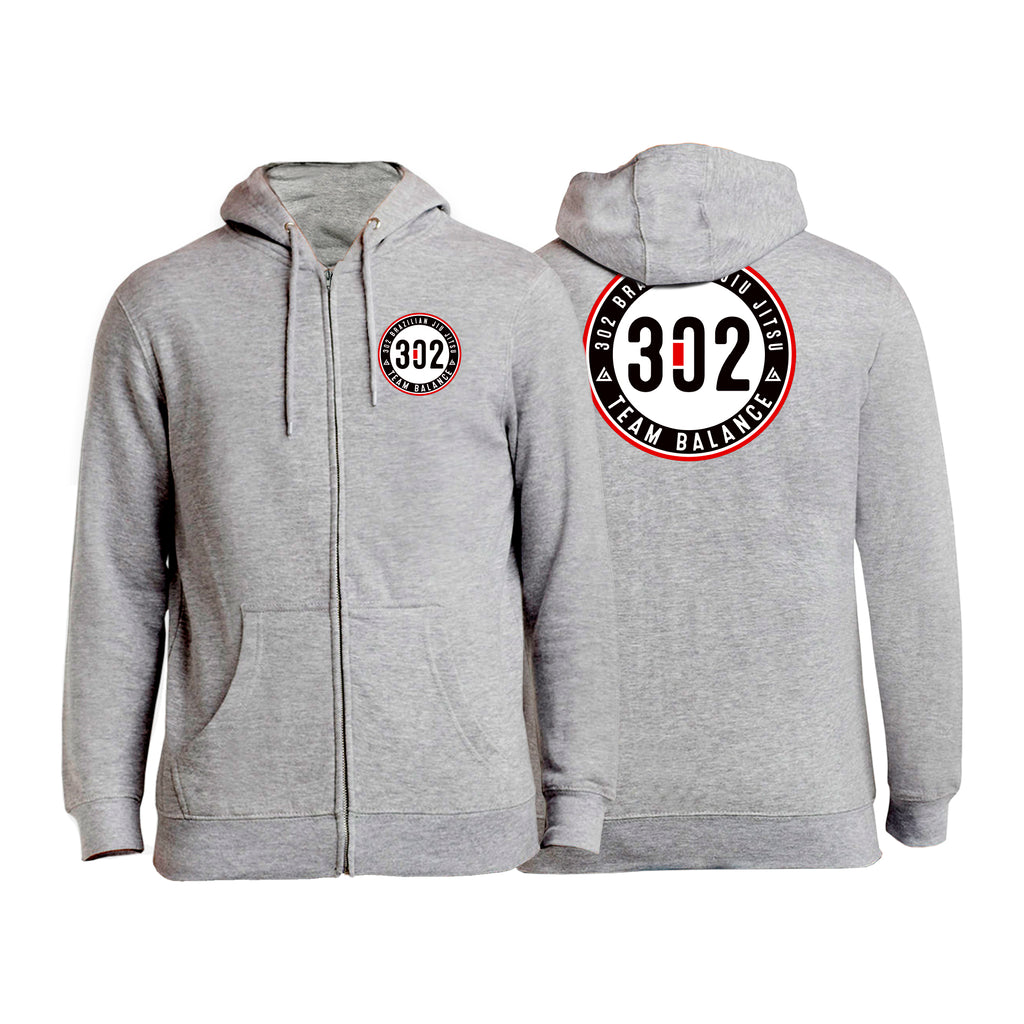 302 Jiu-Jitsu Academy Zip-Up Hoodies #8074 A