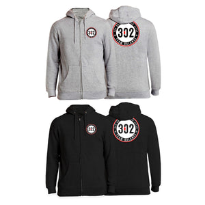 302 Jiu-Jitsu Academy Zip-Up Hoodies #8074 A