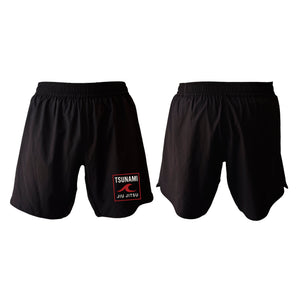 Tsunami Jiu Jitsu All Black Custom Shorts 2.0 #8075 A