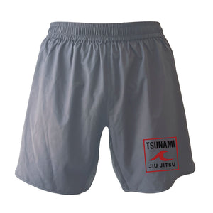 Tsunami Jiu Jitsu Custom Grey Shorts 2.0 #8075 A