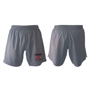 Tsunami Jiu Jitsu Custom Grey Shorts 2.0 #8075 A