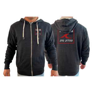 Tsunami Jiu Jitsu Academy Sherpa Lined Zip-Up Hoodie #8075 A
