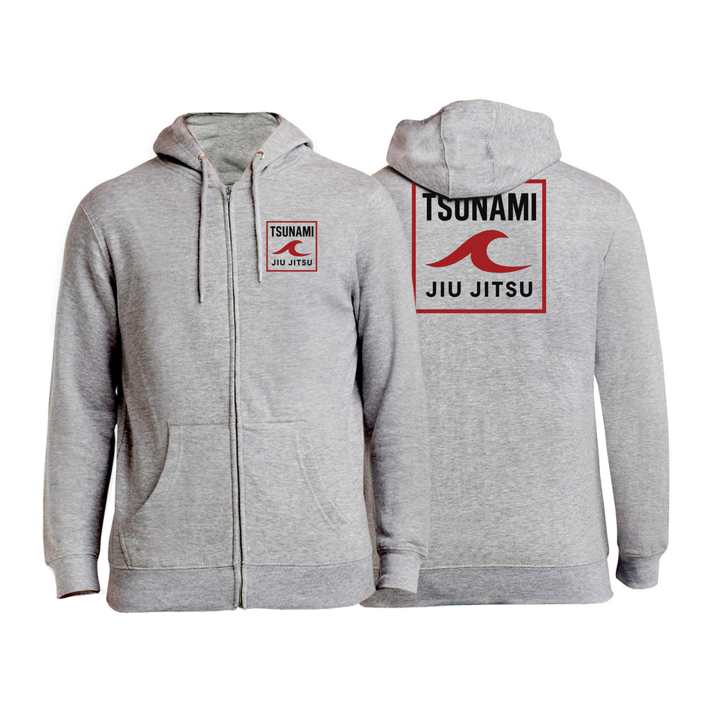 Tsunami Jiu Jitsu Academy Zip-Up Hoodies #8075 A