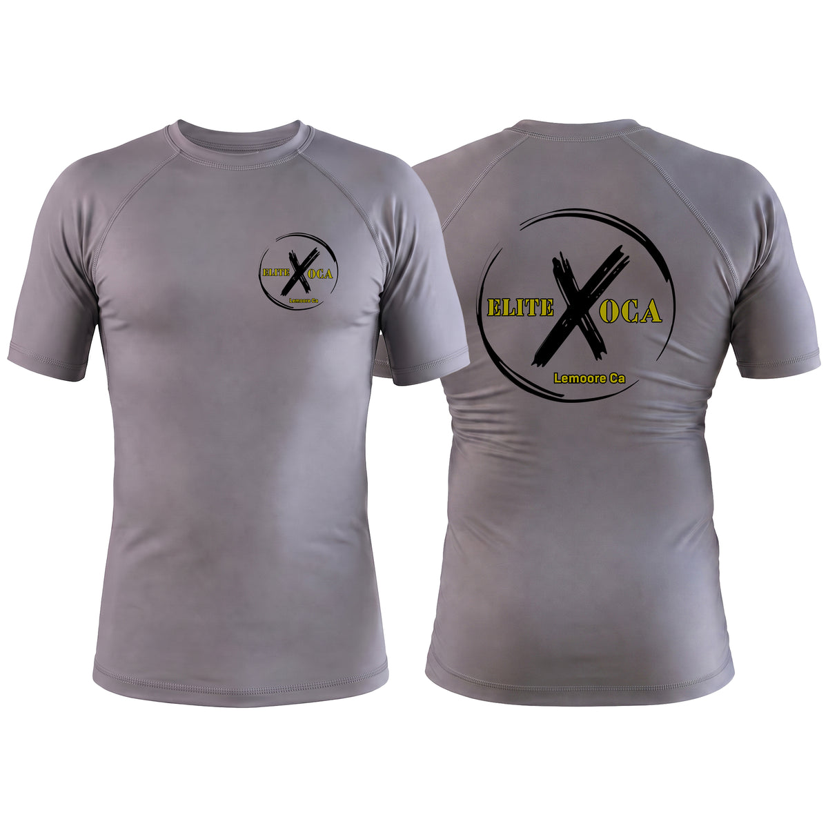 Ochoa Combat Gray Custom Rash Guards Short Sleeve #8076 A (Elite OCA)