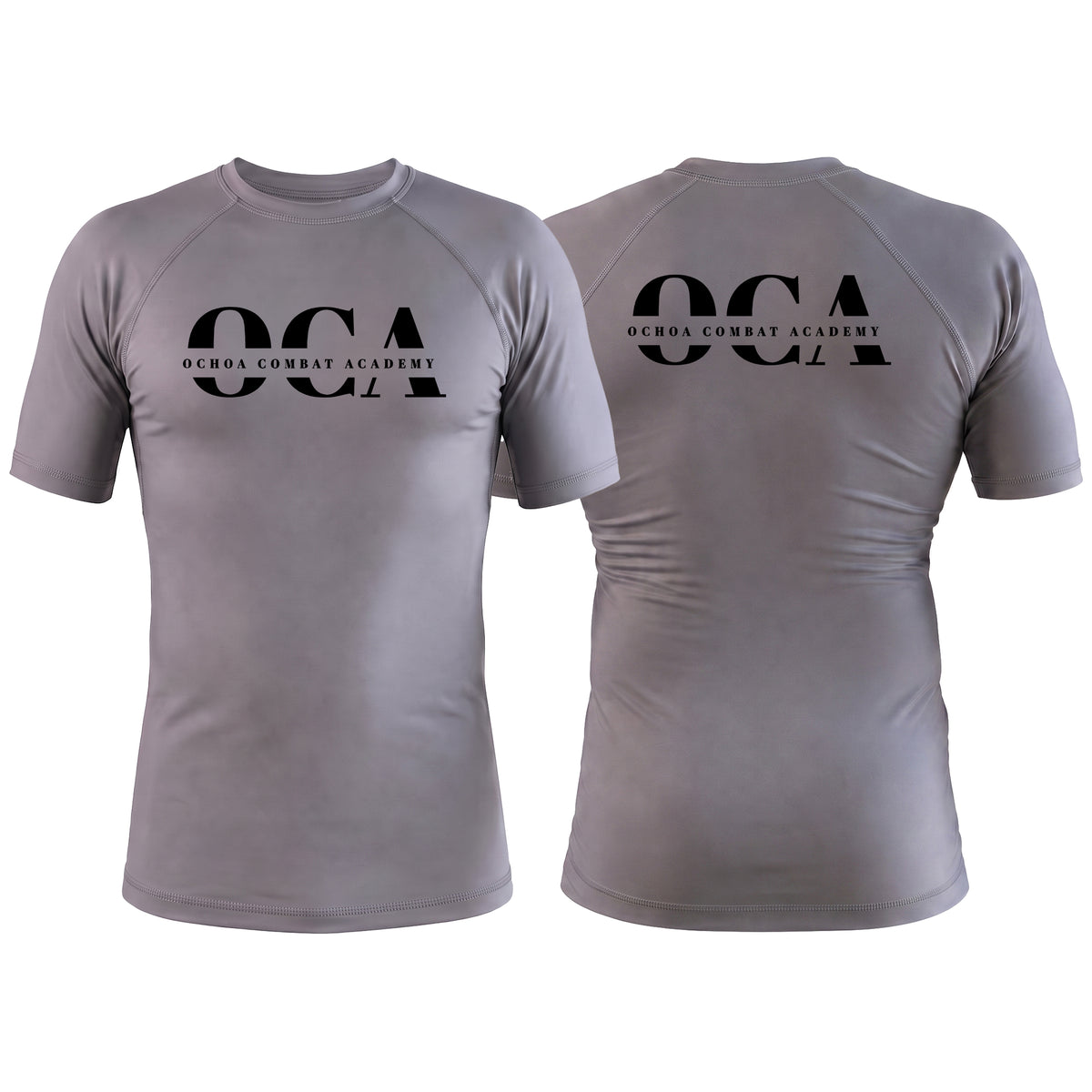 Ochoa Combat Gray Custom Rash Guards Short Sleeve #8076 C