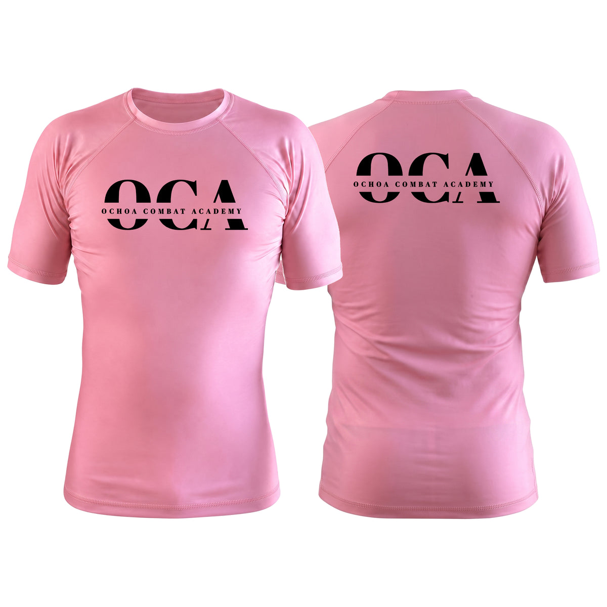 Ochoa Combat Pink Custom Rash Guards Short Sleeve #8076 C
