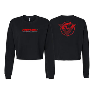 Vipers Den Women's Cropped Crewneck Sweatshirt #8077 A