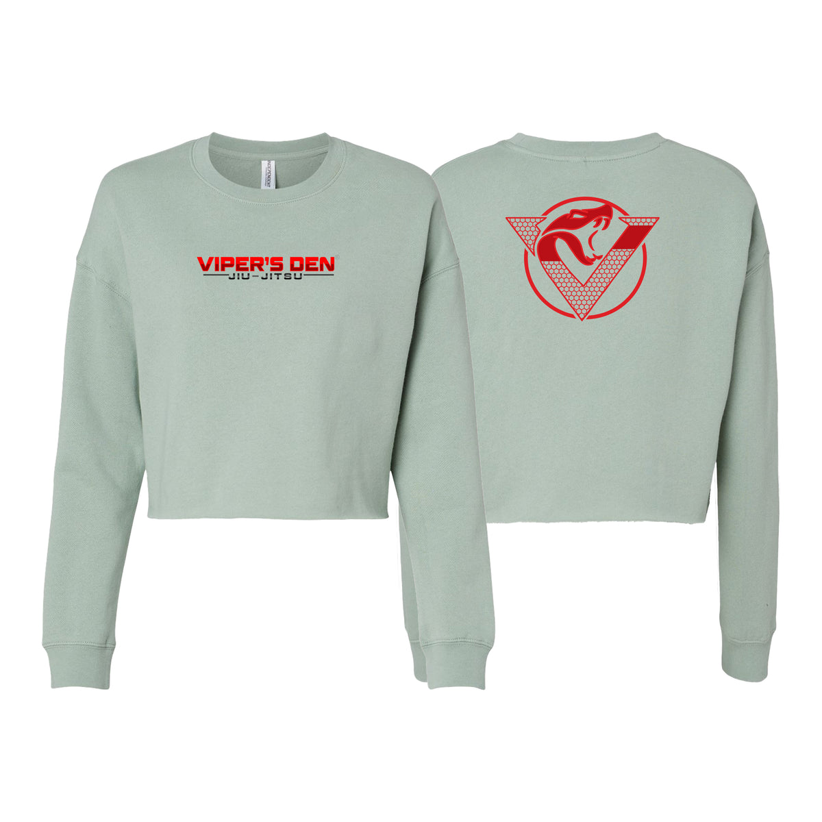 Vipers Den Women's Cropped Crewneck Sweatshirt #8077 A