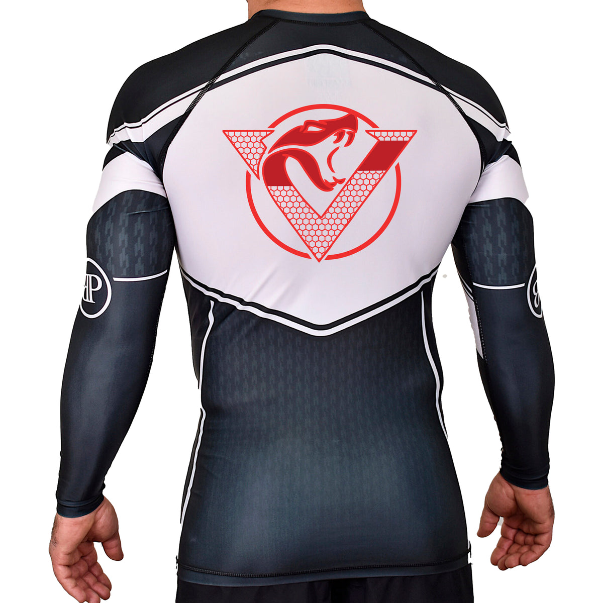 Vipers Den Academy Rash Guards Black/White #8077 A