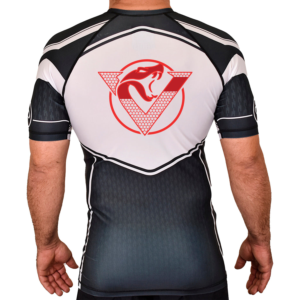 Vipers Den Academy Rash Guards Black/White #8077 A