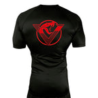 Vipers Den All Black Custom Rash Guards Short Sleeves #8077 A
