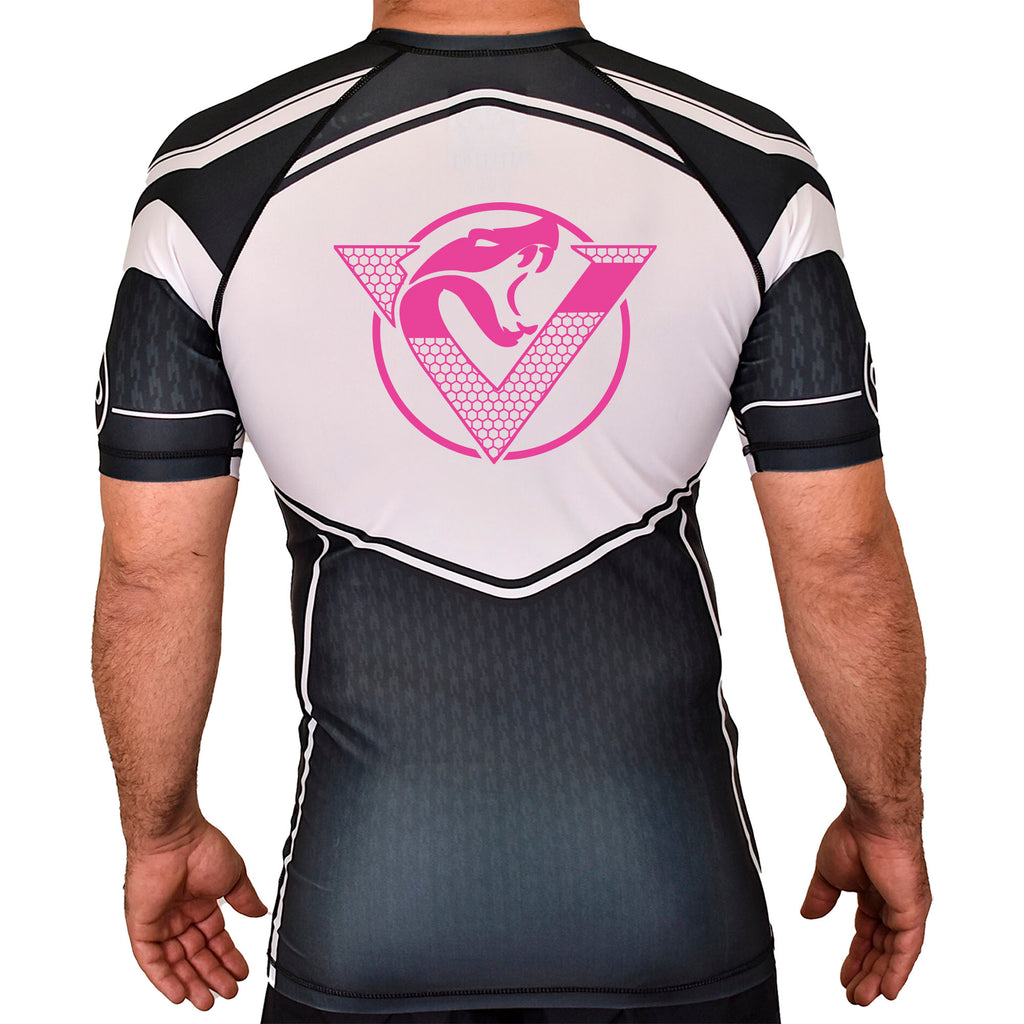 Vipers Den Academy Rash Guards Black/White #8077 C