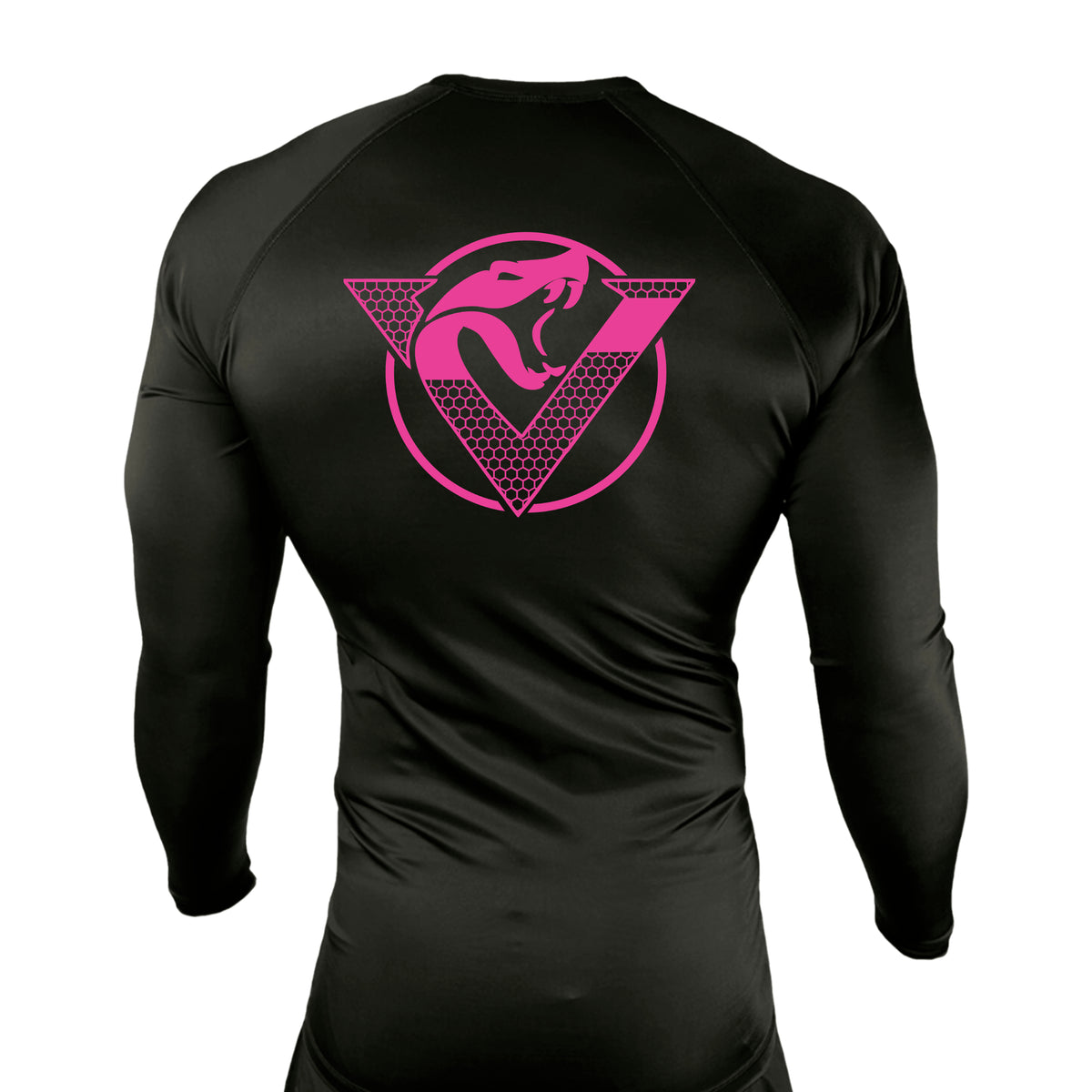 Vipers Den All Black Custom Rash Guards Long Sleeves #8077 C