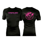 Vipers Den All Black Custom Rash Guards Short Sleeves #8077 C