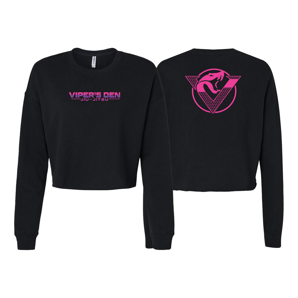 Vipers Den Women's Cropped Crewneck Sweatshirt #8077 C
