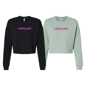 Vipers Den Women's Cropped Crewneck Sweatshirt #8077 C