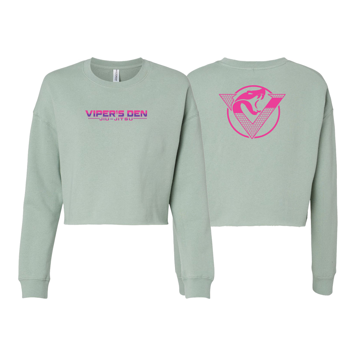 Vipers Den Women's Cropped Crewneck Sweatshirt #8077 C
