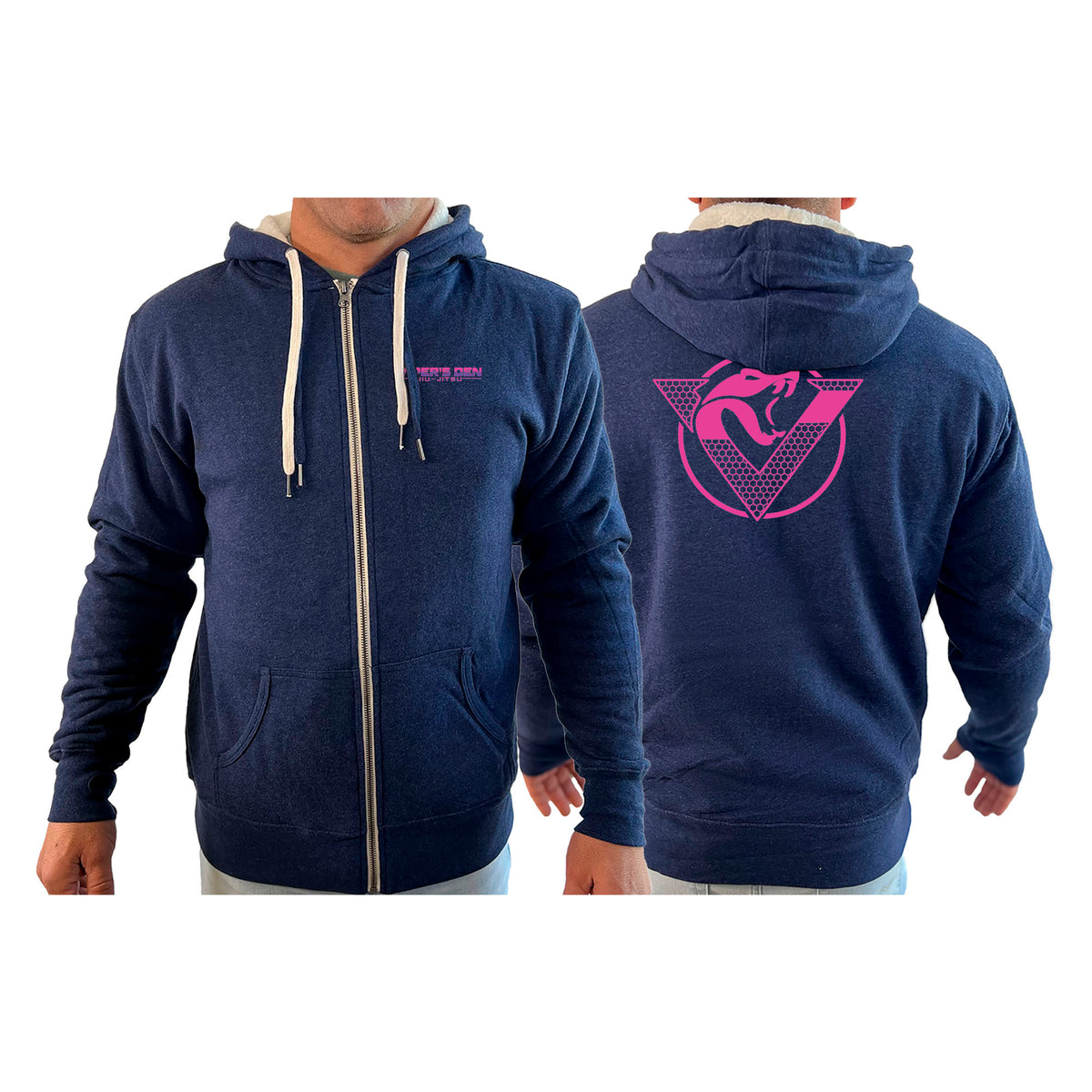 Vipers Den Academy Sherpa Lined Zip-Up Hoodie #8077 D