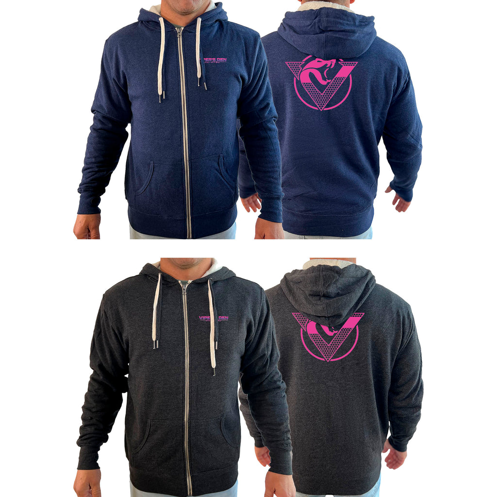 Vipers Den Academy Sherpa Lined Zip-Up Hoodie #8077 D