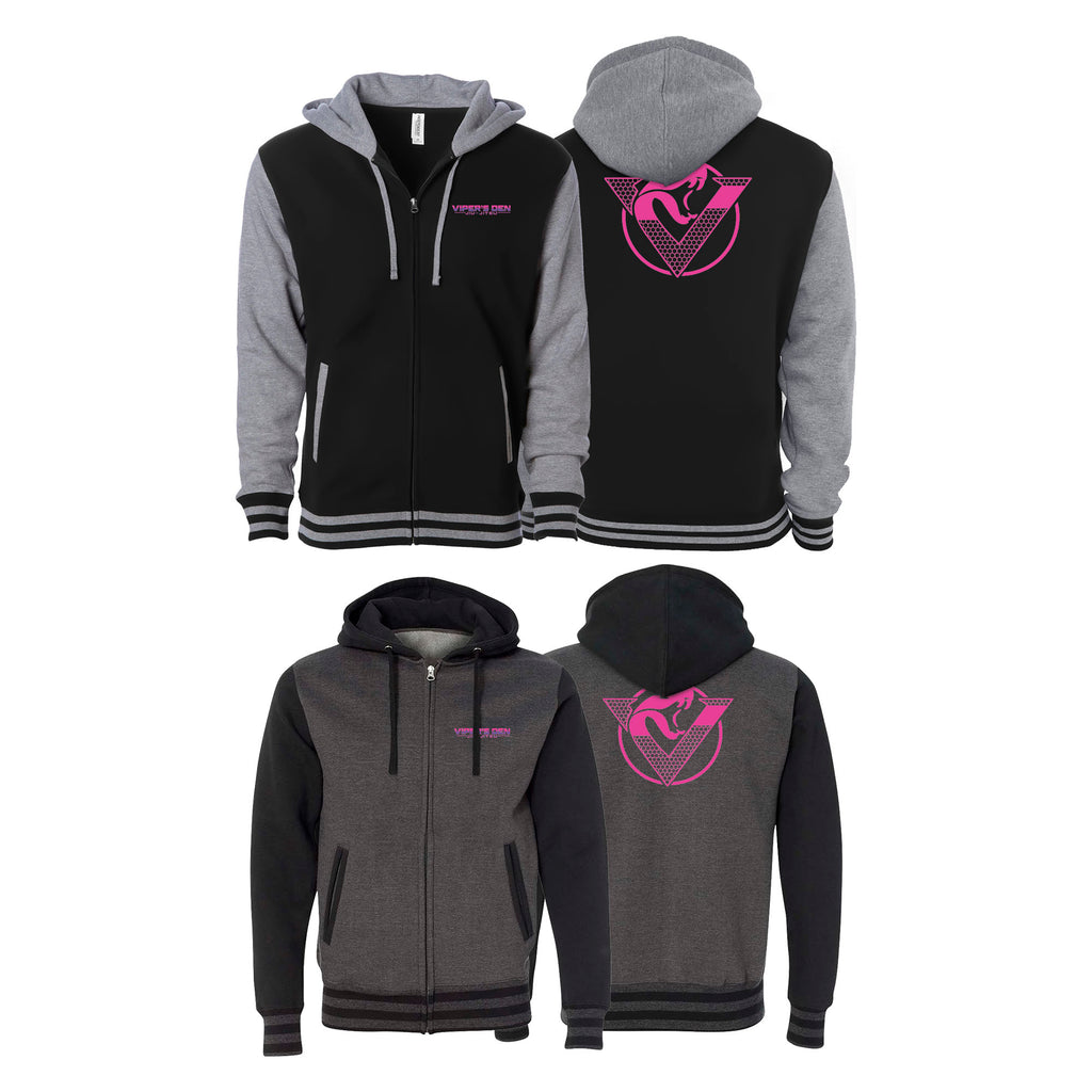 Vipers Den Academy Varsity Zip-Up Hoodies #8077 D