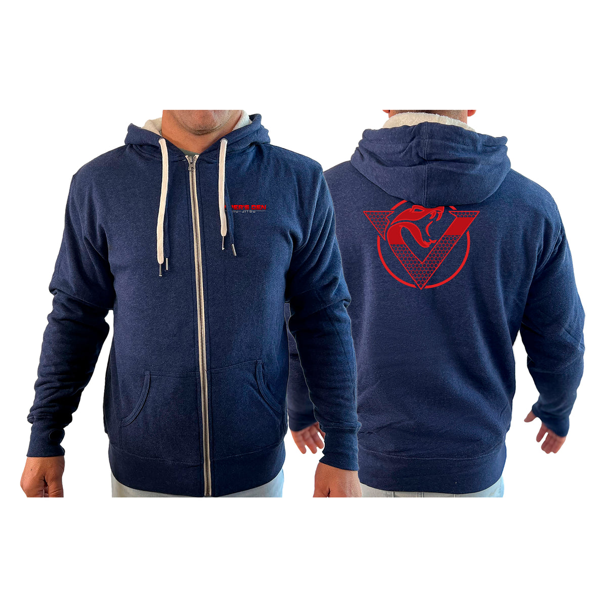 Vipers Den Academy Sherpa Lined Zip-Up Hoodie #8077 B