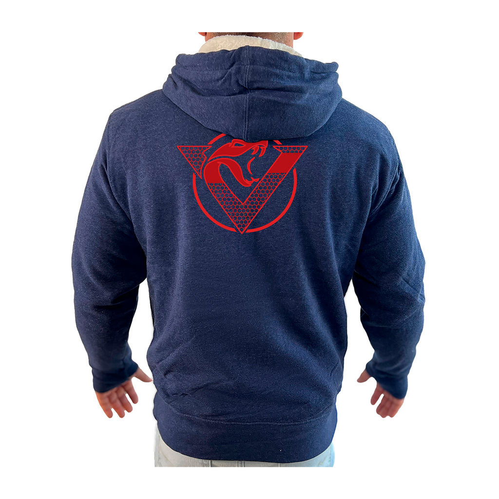 Vipers Den Academy Sherpa Lined Zip-Up Hoodie #8077 B