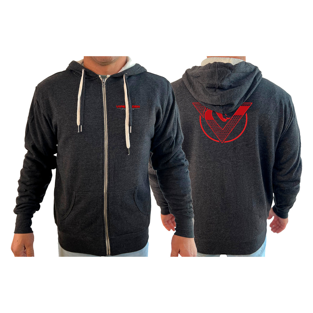 Vipers Den Academy Sherpa Lined Zip-Up Hoodie #8077 B