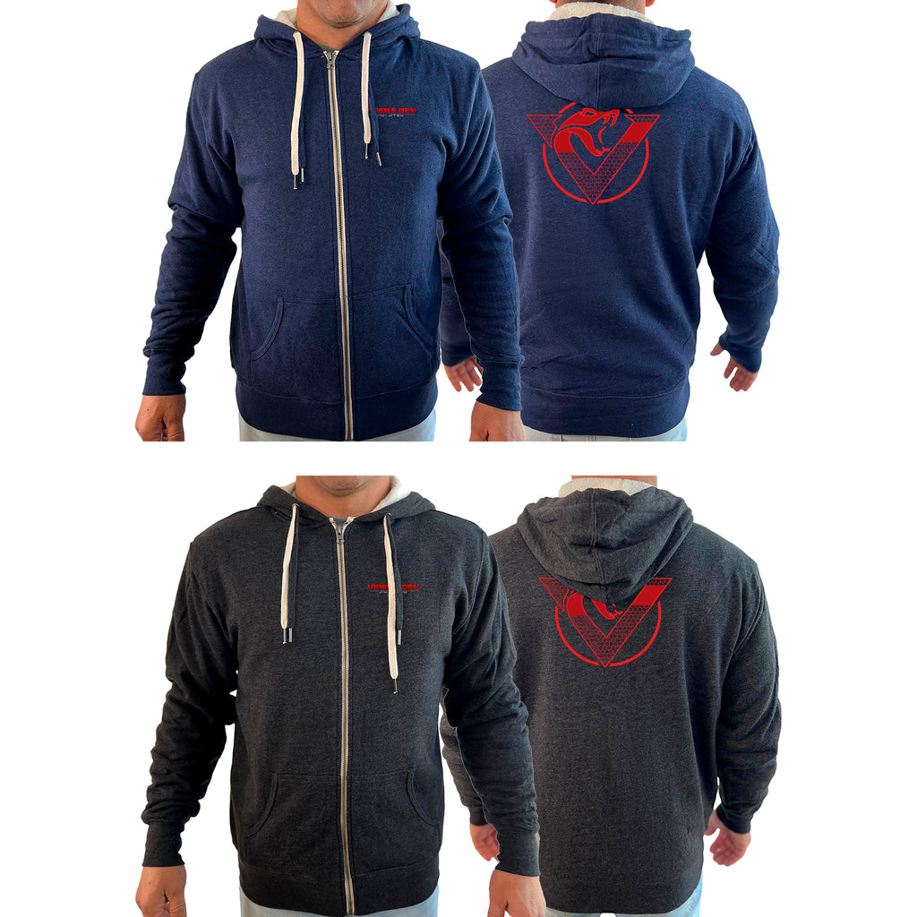 Vipers Den Academy Sherpa Lined Zip-Up Hoodie #8077 B