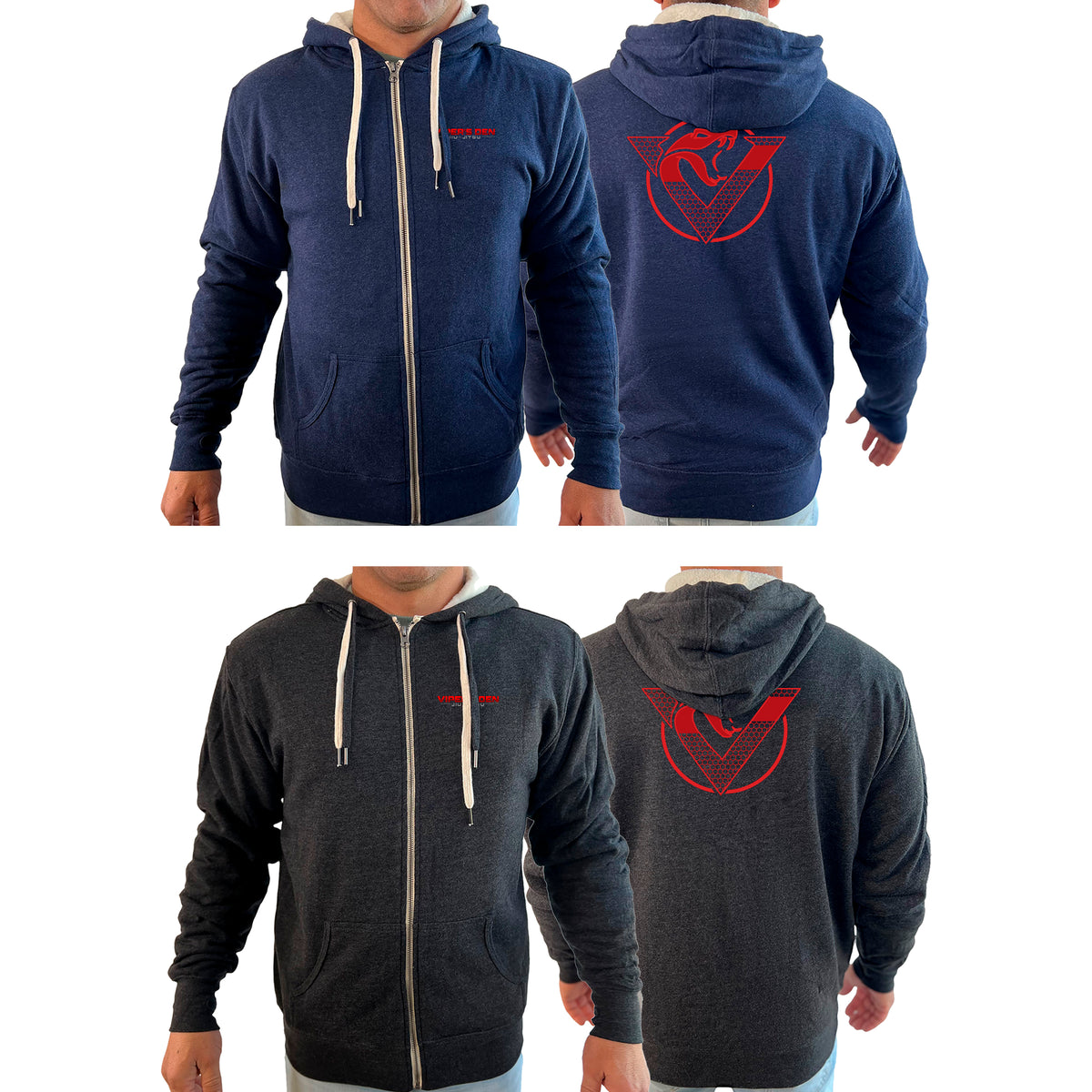 Vipers Den Academy Sherpa Lined Zip-Up Hoodie #8077 B